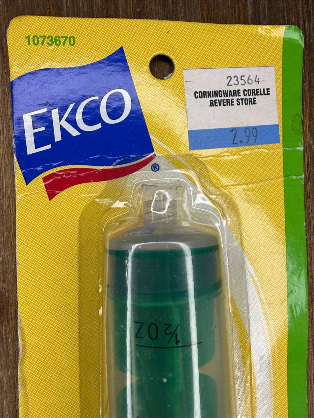 EKCO Flavor Injector NOS Sealed 2oz Green 2006